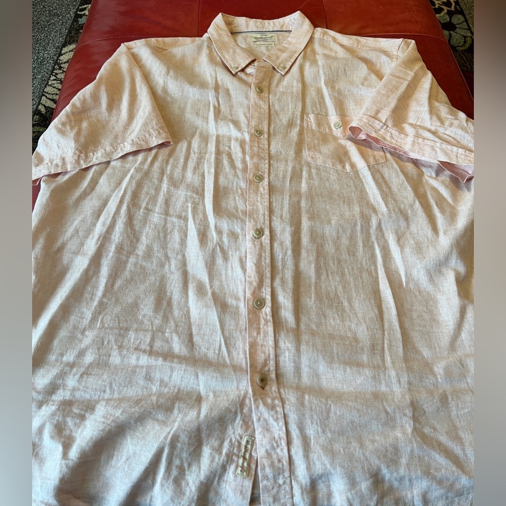 Men's weatherproof Pink Button-Up Shirt size XXL